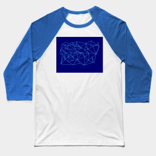 Blue triangles Baseball T-Shirt